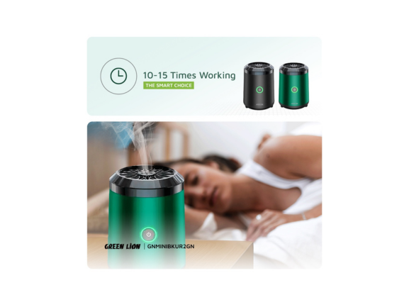 Green Lion Mini Bakhour 2 Incense Burner 2000mAh - Green | Qatar Green Lion Mini Bakhour 2 Incense Burner 2000mAh - Green | Qatar